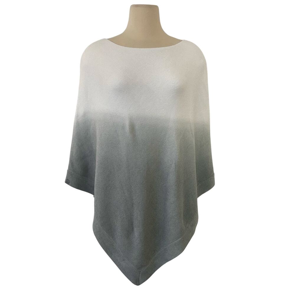 Barefoot Dreams CozyChic Ultra Lite Ocean Breeze Poncho Ombre Waterfall OS NWT